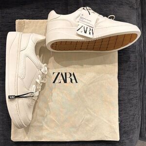 Zara Cream Casual Sneakers